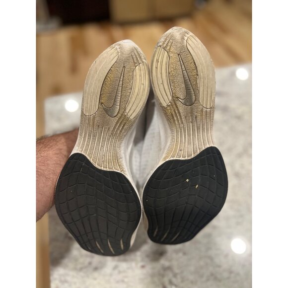 Nike ZOOMX VAPORFLY NEXT% 2 'WHITE METALLIC SILVER' Shoes - Size 8.5 - Picture 6 of 7